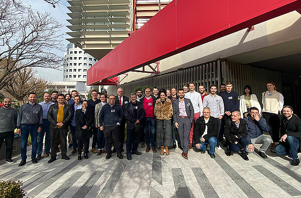Group photo of research team at kick-off meeting